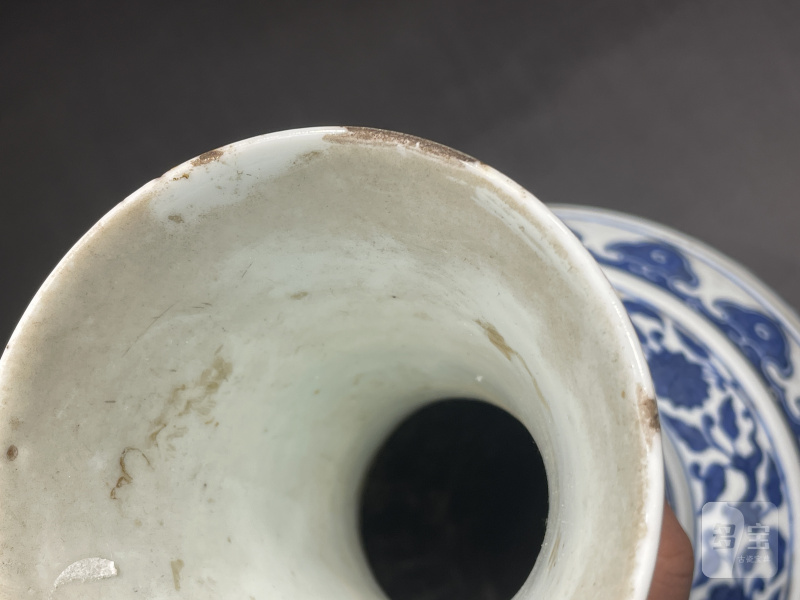 清光绪 青花缠枝莲纹赏瓶 - 图13
